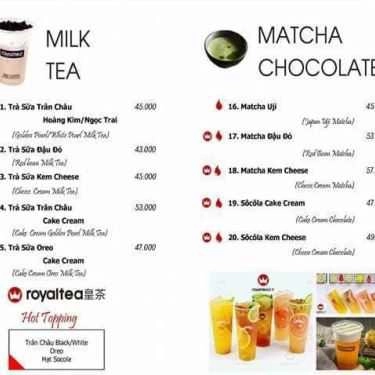 Thực đơn- Cafe Royaltea - Lò Đúc