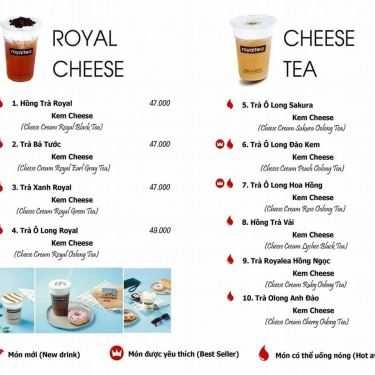 Thực đơn- Cafe Royaltea - Lò Đúc
