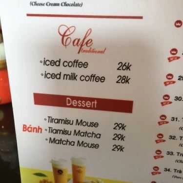 Thực đơn- Cafe Royaltea - A12 Tôn Thất Tùng