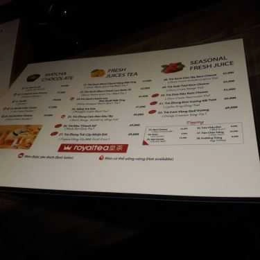 Thực đơn- Cafe Royaltea Việt Nam - Trà Sữa Hồng Kông - Nguyễn Văn Cừ