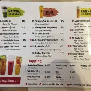 Tổng hợp- Cafe Royaltea - Trà Sữa Hồng Kông - Tây Sơn
