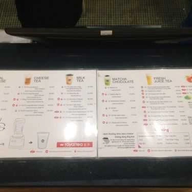 Thực đơn- Cafe Royaltea - Trần Hưng Đạo