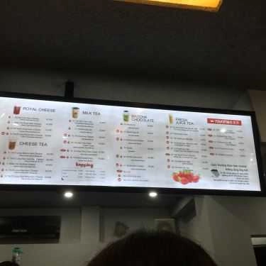 Thực đơn- Cafe Royaltea - Trần Hưng Đạo