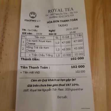 Tổng hợp- Cafe Royaltea Việt Nam - Trà Sữa Hồng Kông - Nguyễn Trãi