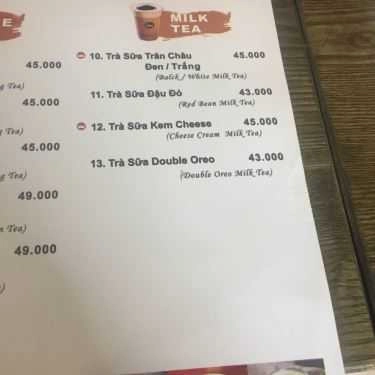 Thực đơn- Cafe Royaltea Việt Nam - Trà Sữa Hồng Kông - Nguyễn Trãi