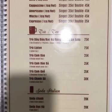 Tổng hợp- RuBy Coffee & Tea
