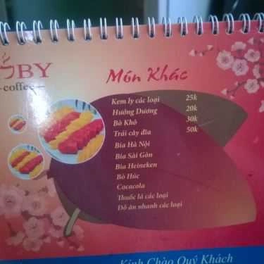 Thực đơn- Ruby Coffee - Trần Vỹ