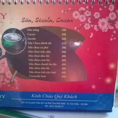 Thực đơn- Ruby Coffee - Trần Vỹ