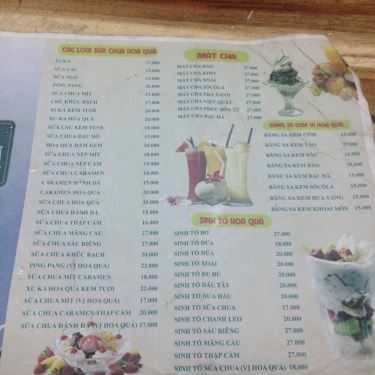 Thực đơn- Cafe Trà Sữa San San - Triều Khúc