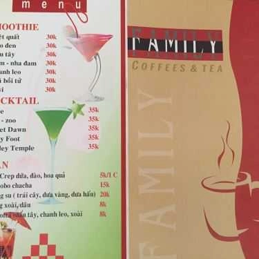 Thực đơn- Family - Coffee & Tea