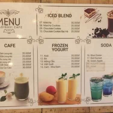 Thực đơn- Scandinavia Coffee