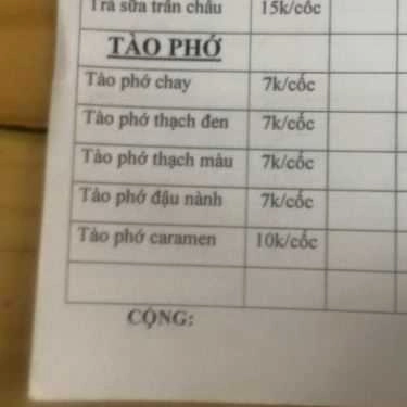 Thực đơn- Ăn vặt Mẹ Ong Nghĩa Tân - Chè Sầu Liên, Bánh Gà & Quà Vặt