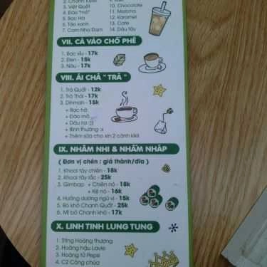 Thực đơn- Single Corner Coffee