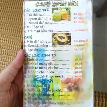 Thực đơn- Sinh Đôi Cafe