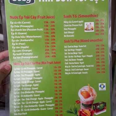 Tổng hợp- Cafe Sinh Tố & Nước Ép Trái Cây - Lương Thế Vinh