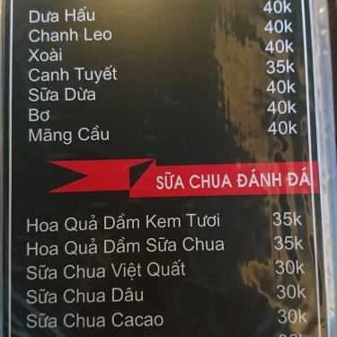 Thực đơn- Sky Vape - Coffee, Tea & Juice