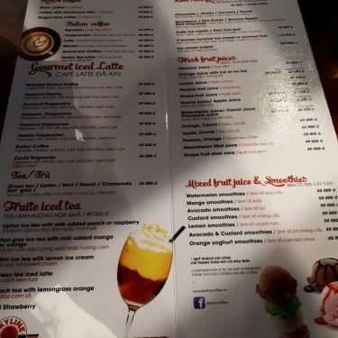 Thực đơn- Skyline Coffee - Royal City