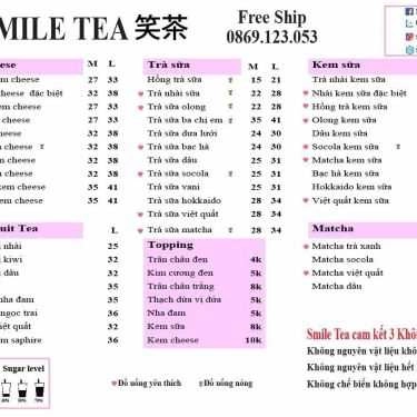 Thực đơn- Cafe Smile Tea