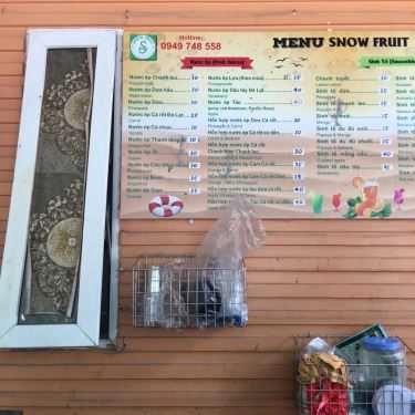 Thực đơn- Cafe Snow Fruit - Nước Ép Trái Cây Nguyên Chất