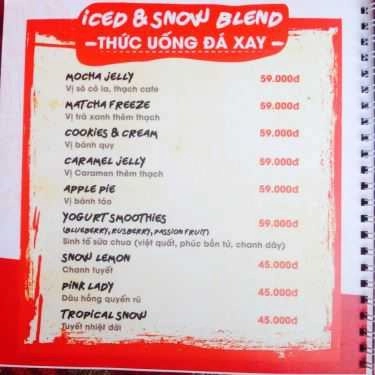 Tổng hợp- Cafe Snowéé Gelato & Drink - Hòa Mã