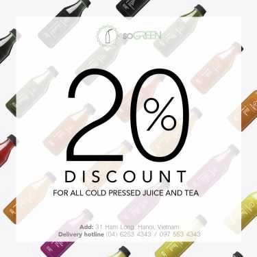 Tổng hợp- Cafe SoGREEN Cold Pressed Juice - Hàm Long