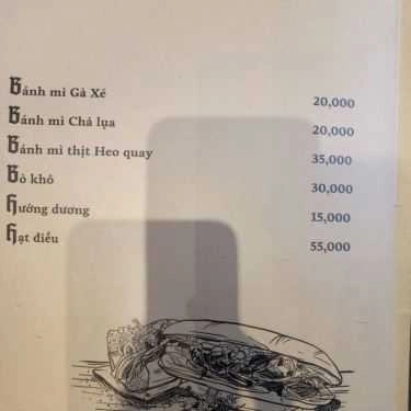 Thực đơn- Cafe Sol Kafe