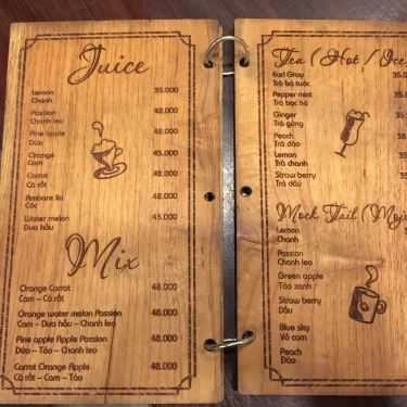 Thực đơn- Song Ngọc Coffee