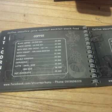 Thực đơn- St. Corner Coffee & Food