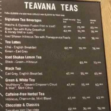 Thực đơn- Starbucks Coffee - Mỗ Lao