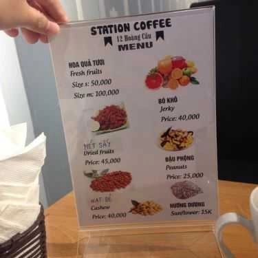 Thực đơn- Station Coffee - Hoàng Cầu