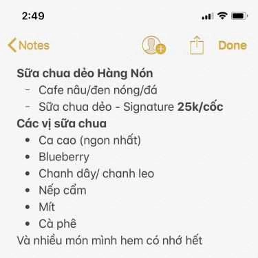 Thực đơn- Cây Đa Cafe - Hàng Nón