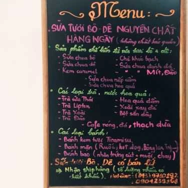 Thực đơn- Cafe 50 Dessert - Dừa Dầm & Kem Bơ