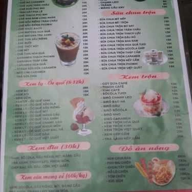 Thực đơn- Ăn vặt Sữa Chua Ông Già Tóc Bạc