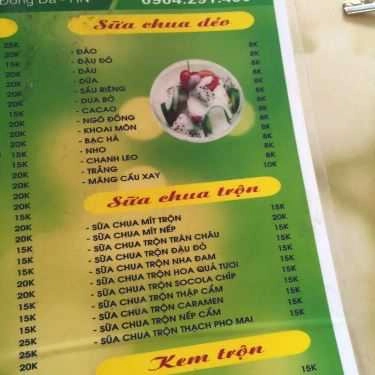 Thực đơn- Ăn vặt Sữa Chua Ông Già Tóc Bạc