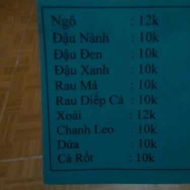 Thực đơn- Ăn vặt Sữa Xay Nguyên Chất - La Thành
