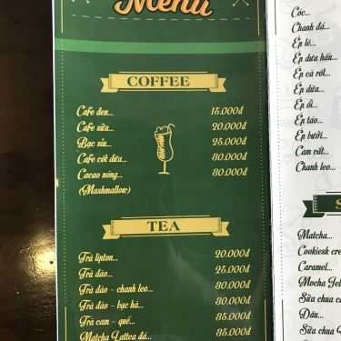 Thực đơn- Subo Cafe & Juice