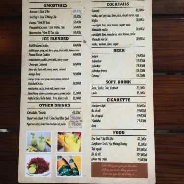 Thực đơn- Summit Coffee & Lounge
