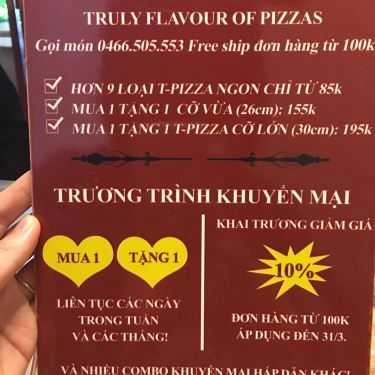 Tổng hợp- Nhà Hàng T-Pizza