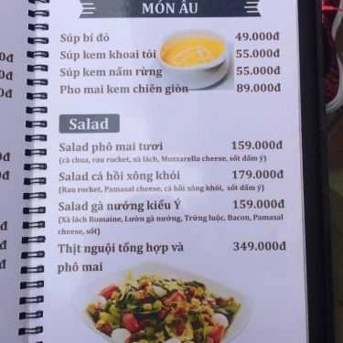 Thực đơn- Tadibar Cafe & Lounge - Chelsea Park