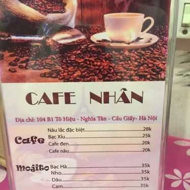 Thực đơn- Take Coffee