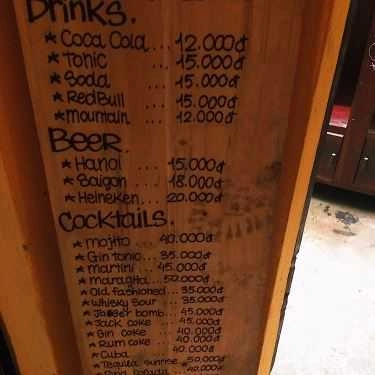 Thực đơn- Tâm Râu - Coffee & Cocktail