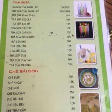 Thực đơn- Cây Khế - Tào Phớ & Đồ Ăn Vặt