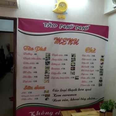 Thực đơn- Ăn vặt Tào Phớ Phố - Tào Phớ & Chè Các Loại