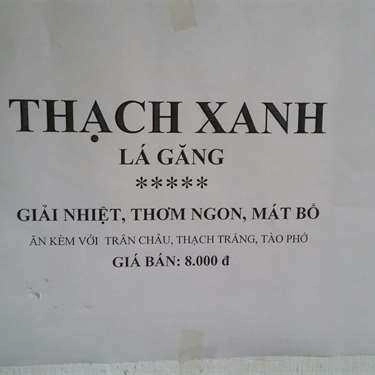 Thực đơn- Ăn vặt Tào Phớ Thuận Hòa - Ngõ Chợ Khâm Thiên