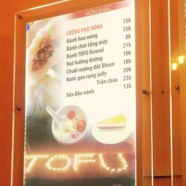 Thực đơn- Ăn vặt Tào Phớ ToFu - Nguyễn Du