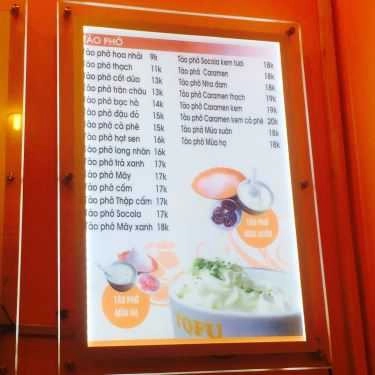 Thực đơn- Ăn vặt Tào Phớ ToFu - Nguyễn Du