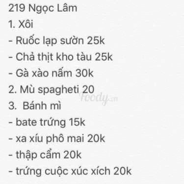 Tổng hợp- Ăn vặt Tasty Fast food - Xôi & Bánh Mì