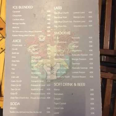 Thực đơn- Tea Coffee Shisha