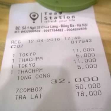 Tổng hợp- Cafe Tea Station - Trà Sữa Thạch Phô Mai