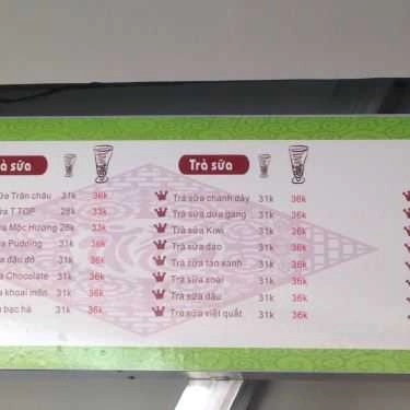 Thực đơn- Cafe T.TOP - Trà Sữa Trân Châu